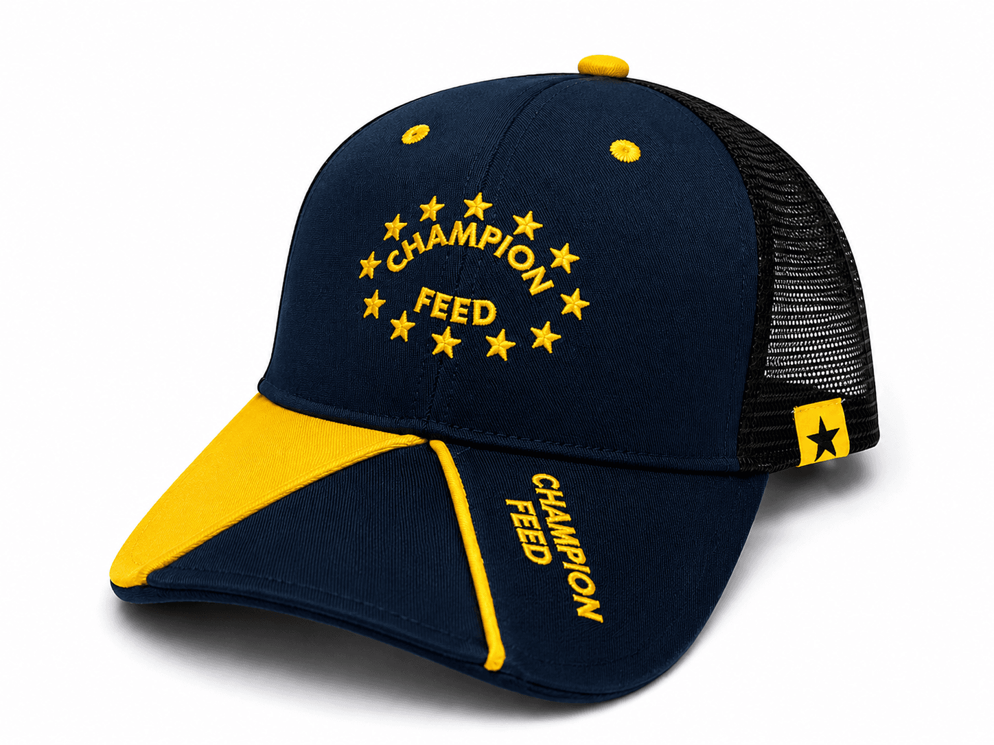 CASQUETTE CAP WINNER CHAMPION FEED - JAUNE / BLEU