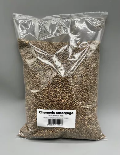 Chènevis d&#039;amorçage 1kg Visuel